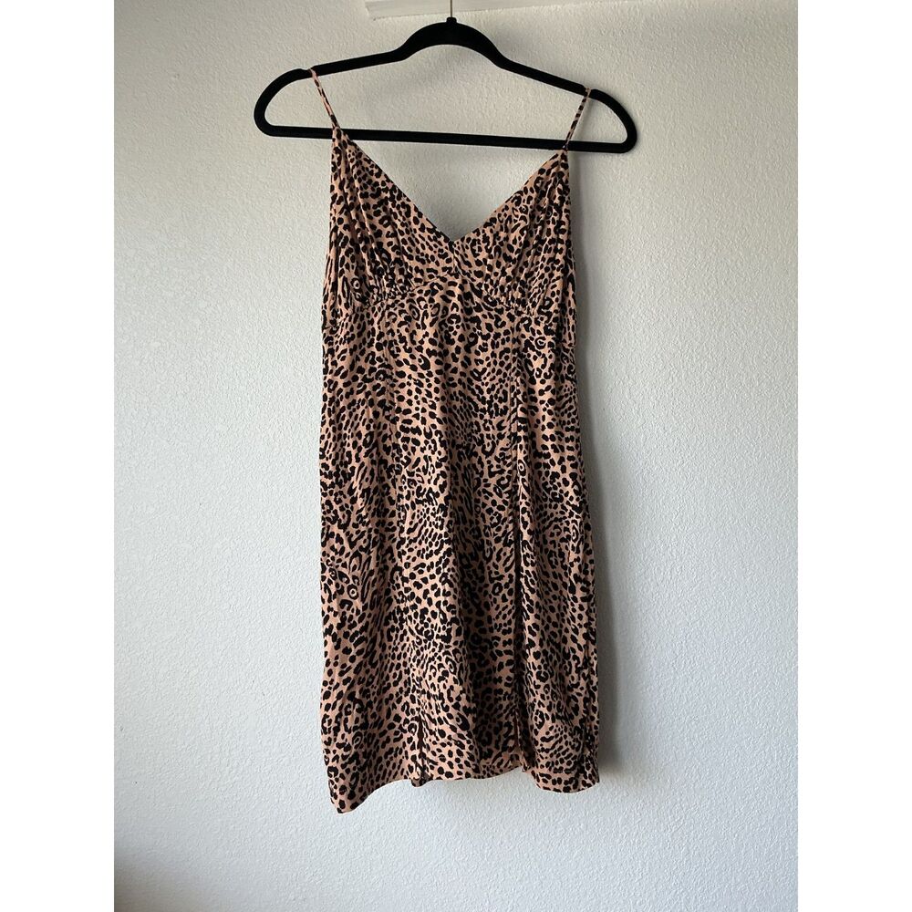 NWT GB Gianni Bini Leopard Print Slip Dress Size S Mini Cami Animal Print